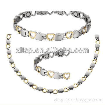 Best quality fashion jewelry set gold women bio energy magnetic jewelry